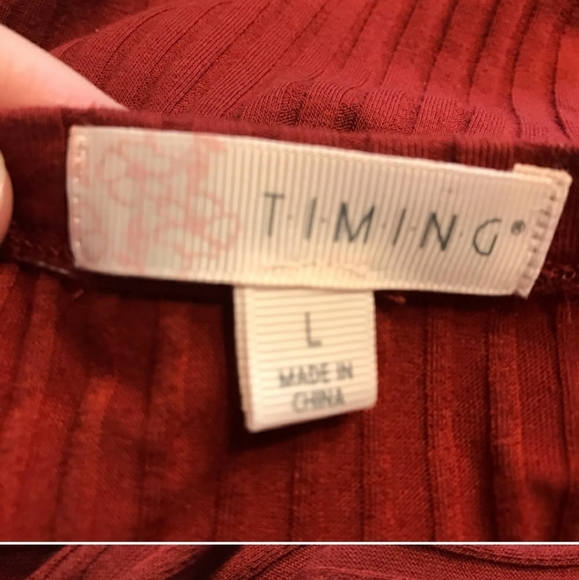NWT Cute V Neck Sweater Top by Timing - Picture 5 of 6